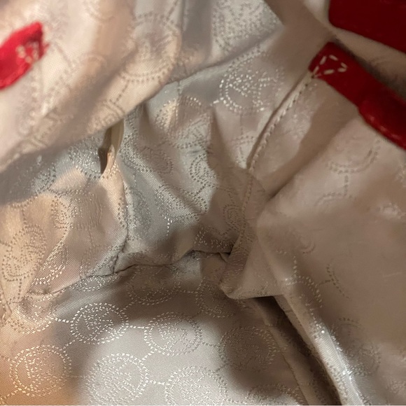 SUPER FUN Michael Kors Red Suede Leather Crossbody ♥️♥️♥️ - Picture 10 of 11